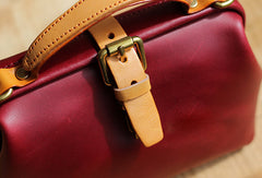 Handmade Leather doctor bags for women leather shoulder doctor bag crossbody bag