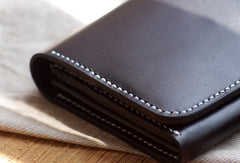 Handmade Womens leather bifold clutch Wallet long wallet clutch for women