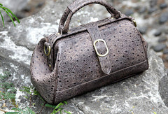 Handmade vintage shoulder bag small doctor bag handbag for women