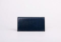 Handmade women long leather wallet beige vintage brown black green blue