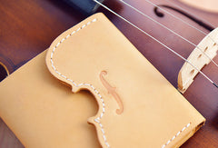 Handmade Leather billfold trifold wallet purse women small wallet vintage cute
