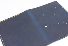 Handmade Leather passport wallet purse women billfold wallet constellation