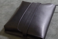 Handmade Leather shoulder bag black tassel for women leather crossbody bag