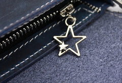 Handmade Leather purse shoulder bag constellation women leather crossbody bag