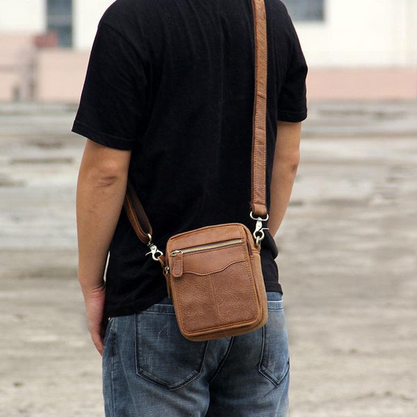 Leather Belt Pouch Mens Small Cases Waist Bag Hip Pack Belt Bag Fanny –  imessengerbags