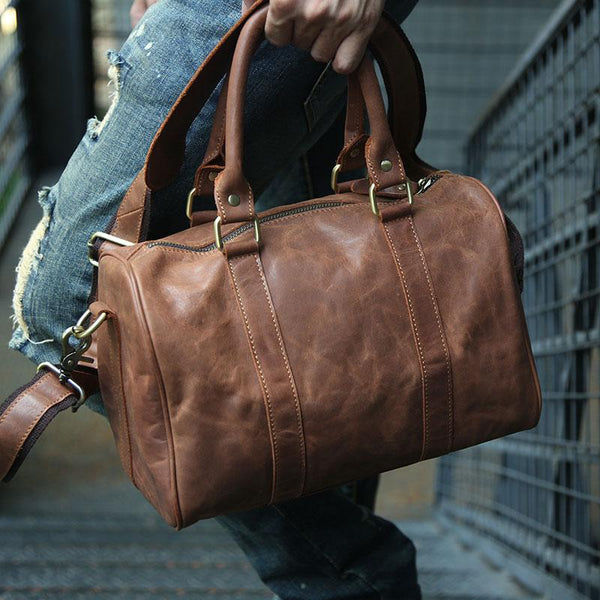Leather small travel clearance bag