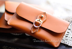 Handmade vintage rustic pretty leather iphone case cover bag pouch for women/lady girl