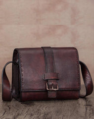 Small Brown Vintage Womens Leather Satchel Shoulder Bag Brown Leather Women's Satchel Purse