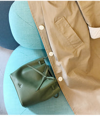 Stylish Leather Womens Shoulder Bucket Bag Crossbody Bag For Women