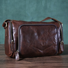 Leather Mens Messenger Bag Cool Weekender Bag Travel Bag Duffle Bags Overnight Bag Holdall Bag for men