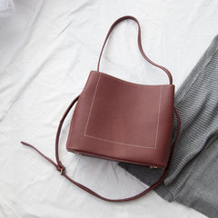 Leather Stylish Womens Tote Bag Shoulder Bag Shoulder Bucket Work Purse for Women
