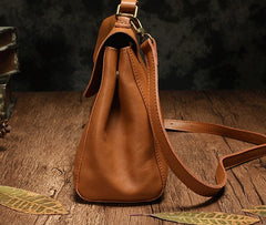 Vintage Fashion Leather Brown Black Handbag Shoulder Bag Work Purse For Women