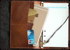 Vintage Handmade Leather Journal Notepad Brown Notebook For Men