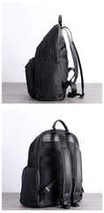 Womens Nylon Laptop Backpack Best Travel Backpack Purse Nylon Black School Rucksack for Ladies