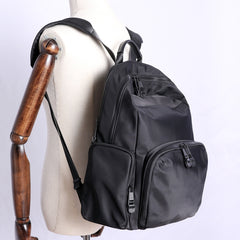 Womens Nylon Laptop Backpack Best Travel Backpack Purse Nylon Gray School Rucksack for Ladies