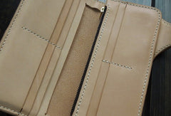 Handmade biker wallet chain leather bifold trucker wallet Long wallet purse for men