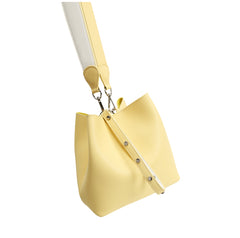 Yellow Cute LEATHER WOMENs Bucket Handbags SHOULDER Purse FOR WOMEN