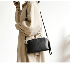 Zip Womens Leather Wristlet Wallet Black Crossbody Purse Cute Shoulder Bag for Women