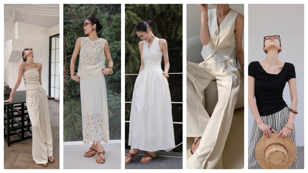 In the Cream: 10 Neutral-Toned Korean Women Outfits for Effortless Summer Style