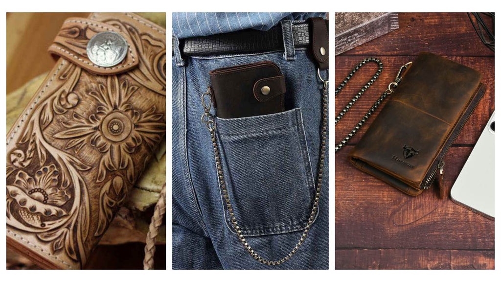 Leather Biker Chain Wallet Collection 2026