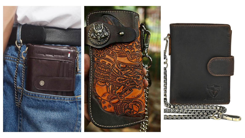 Leather Biker Chain Wallet Collection 2026