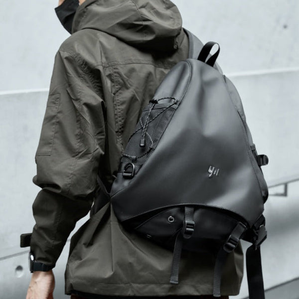 Black Large Sling Bag For Travel Cool - Side View