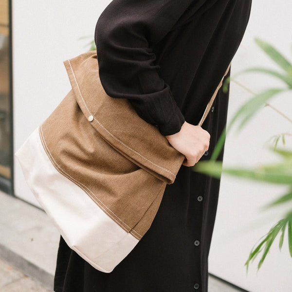 canvas messenger bag men​ Ladies Canvas Laptop Messenger Bag Khaki Canvas Messenger Bag for Women Large Crossbody Bag 