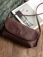 Cute Tan Leather Small Crossbody bag for Women Leather Small Shoulder Bag for Women