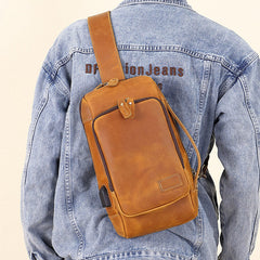Leather Sling Bags For Mens
