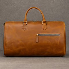 Large Leather Weekender Bag for Men Vintage Leather Weekend Bag for Men - iwalletsmen