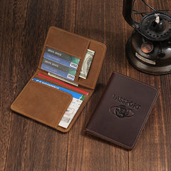 Thin Passport Wallet Mens Leather Minimalist Passport Wallet Slim Passport Wallet - iwalletsmen