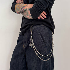 Spiders Mens Double Wallet Chain - iChainWallets