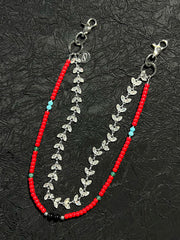Red Beaded Pants Chain Double Pants Chain - iChainWallets