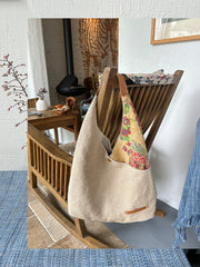 Womens Cotton&Linen Tote Handbags Women Handmade China Unique Tote Bags for Women