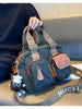 Green Canvas Women's Handbags Canvas Leather Handbags Shoulder Bag Crossbody Bag - Feltify