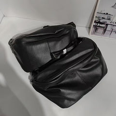 Large Leather Sling Bag for Big Guys - Strap Detail