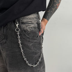 Vajra Wallet Chain Cool Wallet Chain Tibetan Buddhism Biker Wallet Chain - iChainWallets
