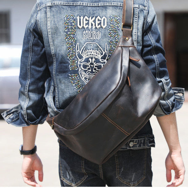 big sling bag for men lifestyle