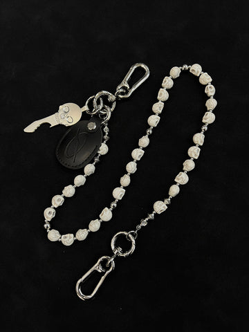 White Skull Chain for Wallet White Skull Head Wallet Chain Skull Wallet Chains