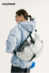 White Travel Large Sling Bag For Big Men Nylon Large Sports Sling Bag For Big Men edc sling bag