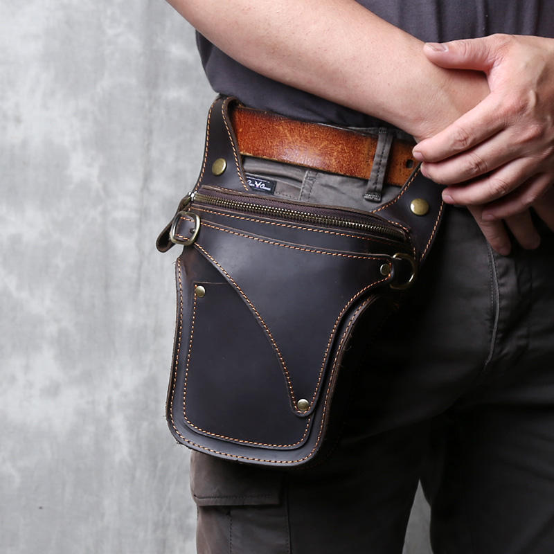 バッグ leather waist pouch brown Amazon.com: Leather Drawstring Pouch multipurpose Medieval