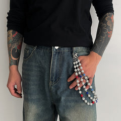 Blue Ball Wallet Chain Womens Wallet Chain - iChainWallets
