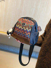 Boho Canvas Small Shell Shoulder Bag Embroidery Canvas Small Boho Crossbody Bag - Feltify