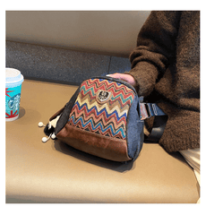 Boho Canvas Small Shell Shoulder Bag Embroidery Canvas Small Boho Crossbody Bag - Feltify