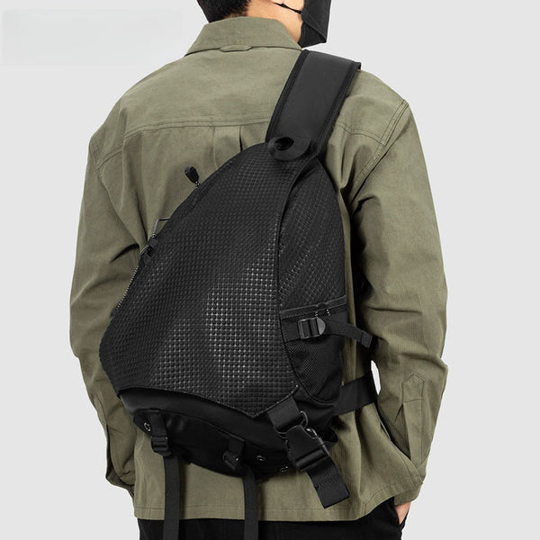 Cool Travel Large Sling Bag For Big - Back View