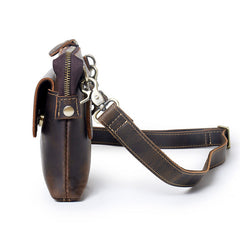 Crossbody Clutch Bag Mens Leather Crossbody Bag Clutch Vintage Shoulder Clutch Bag - iwalletsmen