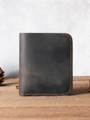 Mens Leather Billfold Wallet with Snap Closure - iwalletsmen