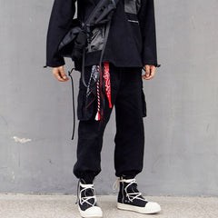 Paisley Bandana Pants Chain Kerchief Trousers Chain Biker Headscarf Jeans Chain Pants Chain
