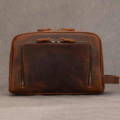 Full Grain Leather Toiletry Bag 