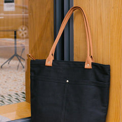 black tote bag canvas